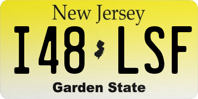 NJ license plate I48LSF