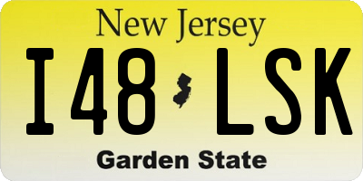 NJ license plate I48LSK