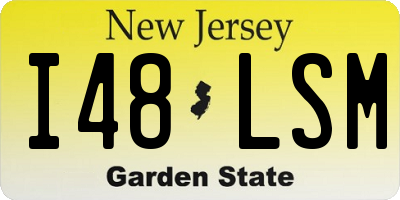 NJ license plate I48LSM
