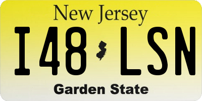 NJ license plate I48LSN