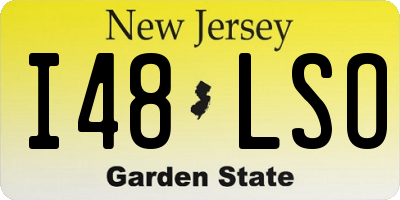 NJ license plate I48LSO