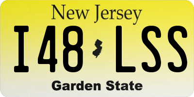 NJ license plate I48LSS