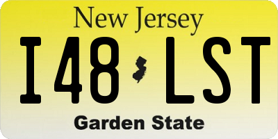 NJ license plate I48LST