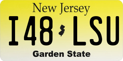 NJ license plate I48LSU