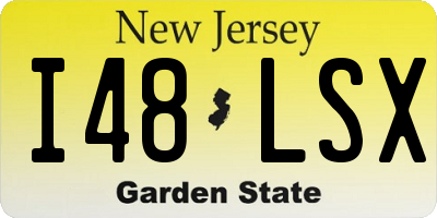 NJ license plate I48LSX
