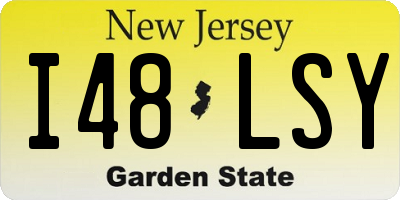 NJ license plate I48LSY