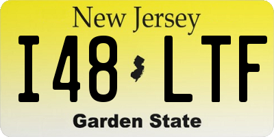 NJ license plate I48LTF