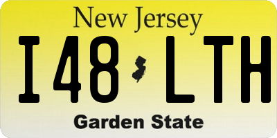 NJ license plate I48LTH