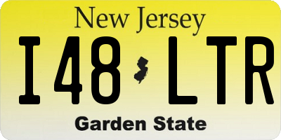 NJ license plate I48LTR