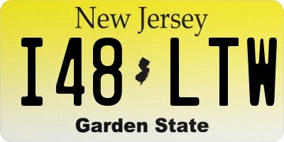 NJ license plate I48LTW