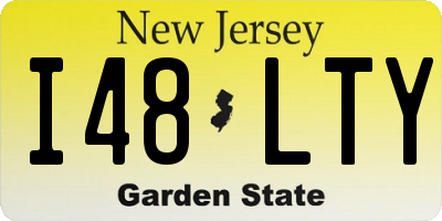 NJ license plate I48LTY