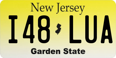 NJ license plate I48LUA