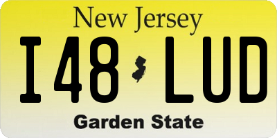 NJ license plate I48LUD