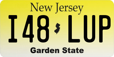 NJ license plate I48LUP