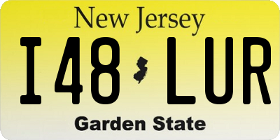 NJ license plate I48LUR