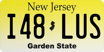 NJ license plate I48LUS