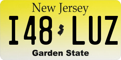 NJ license plate I48LUZ