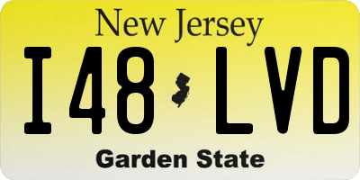 NJ license plate I48LVD
