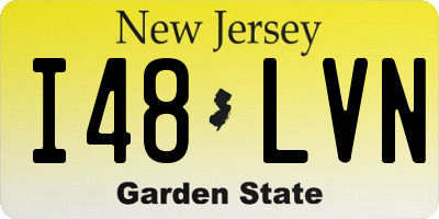 NJ license plate I48LVN