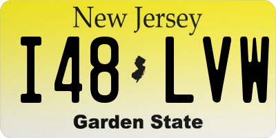 NJ license plate I48LVW