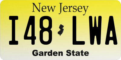 NJ license plate I48LWA