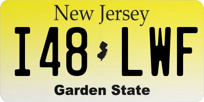 NJ license plate I48LWF