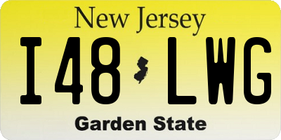 NJ license plate I48LWG