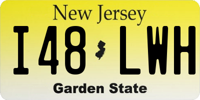 NJ license plate I48LWH