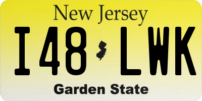 NJ license plate I48LWK