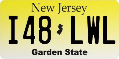 NJ license plate I48LWL