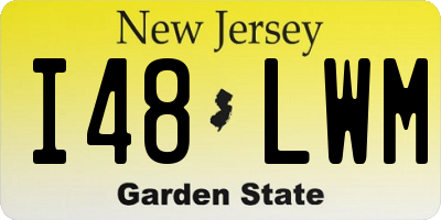NJ license plate I48LWM