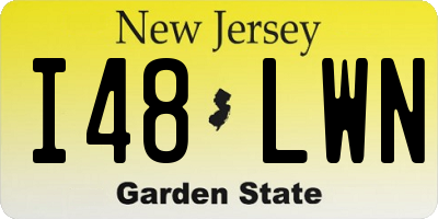 NJ license plate I48LWN