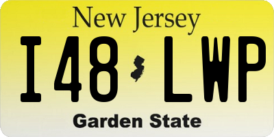 NJ license plate I48LWP