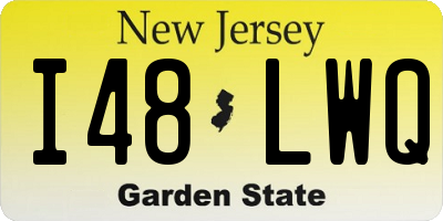 NJ license plate I48LWQ