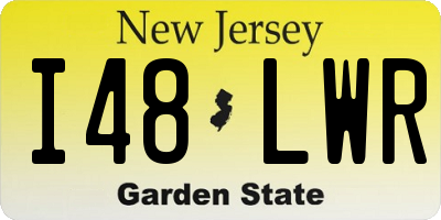 NJ license plate I48LWR