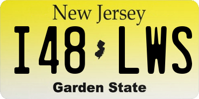 NJ license plate I48LWS