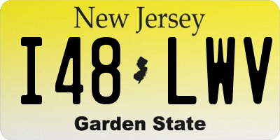 NJ license plate I48LWV