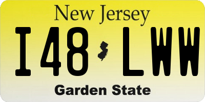 NJ license plate I48LWW