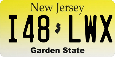 NJ license plate I48LWX