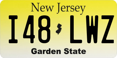 NJ license plate I48LWZ