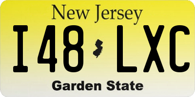 NJ license plate I48LXC