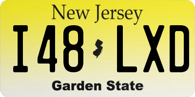 NJ license plate I48LXD