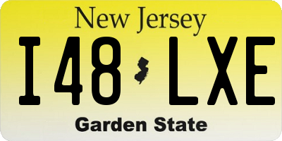NJ license plate I48LXE