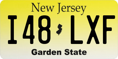 NJ license plate I48LXF