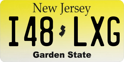 NJ license plate I48LXG
