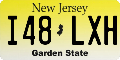 NJ license plate I48LXH