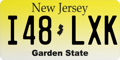 NJ license plate I48LXK