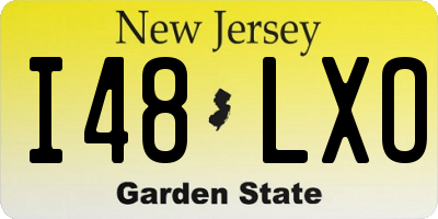 NJ license plate I48LXO