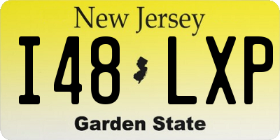 NJ license plate I48LXP