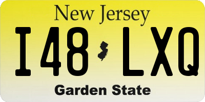 NJ license plate I48LXQ